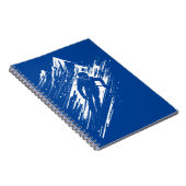 Skier Silhouette Graphic Art Notizblock (Rechte Seite)