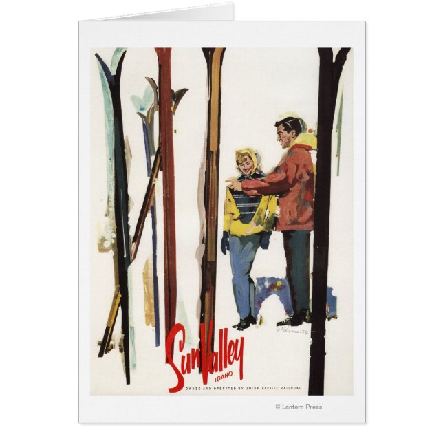 Skier sind von einem Poster Stehend (Vorne)