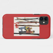 Skier sind von einem Poster Stehend Case-Mate iPhone Hülle (Rückseite (Horizontal))