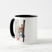 Skier sind von einem Poster Stehend Tasse (Vorderseite Links)
