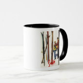 Skier sind von einem Poster Stehend Tasse (VorderseiteRechts)