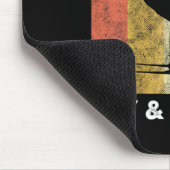 Skier Ski Retro Sportlerin Snow Sport Mousepad (Ecke)