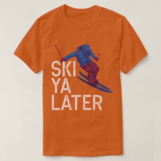 Skier Ski Wintersportorte Alpen T-Shirt (Design vorne)