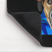 Skier Smooth Fox Terrier Snowboarder Pocket Mousepad (Ecke)