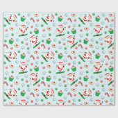 Skier Snow Ski Weihnachtsgeschenk Geschenkpapier (Flach)