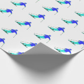 Skier Snow Skiing Geschenkpapier (Ecke)