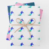 Skier Snow Skiing Geschenkpapier Set (Beispiel)