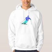 Skier Snow Skiing Hoodie (Vorderseite)