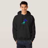 Skier Snow Skiing Hoodie (Vorne ganz)