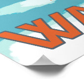 Skier Snow Skis - Blauer Berg, WA Poster (Ecke)