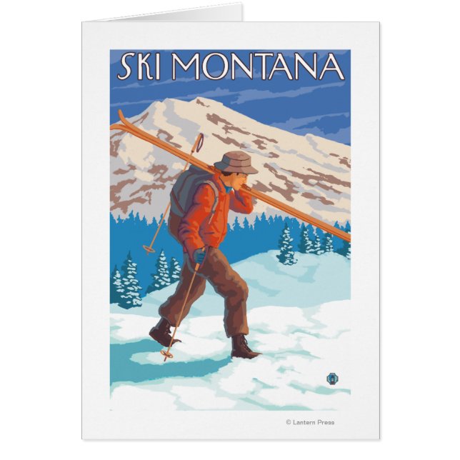 Skier Snow Skis - Montana (Vorne)