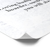 Skier Snowboarder Life Celebration Foto Beerdigung Poster (Ecke)