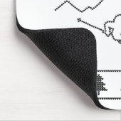Skier - Strickmuster - Weihnachten - Berge Mousepad (Ecke)