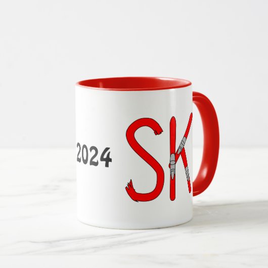 Skier Tasse (VorderseiteRechts)