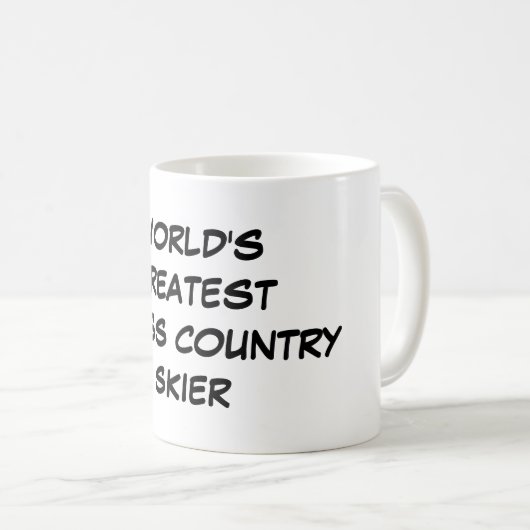 Skier-" Tasse "der Welt bestster das Querland (VorderseiteRechts)