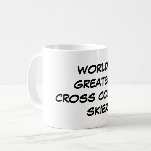 Skier-" Tasse "der Welt bestster das Querland (Vorderseite Links)