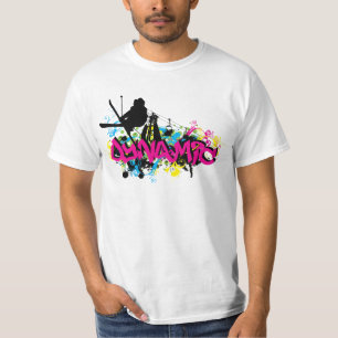 Skier-Wirbel T-Shirt