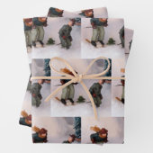 Skier-Wrapping Paper Sheet-Set Geschenkpapier Set (Beispiel)