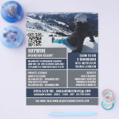 Skierportrait, Ski-/Snowboardunterricht/Kurse Flyer (Einzeln)