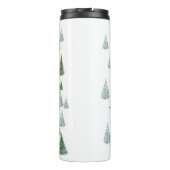 Skiers Downhill Skiing Illustration  Thermosbecher (Rückseite)