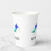 Skierschnee Überspringen von benutzerdefiniertem T Pappbecher (Links)