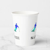 Skierschnee Überspringen von benutzerdefiniertem T Pappbecher (Rechts)