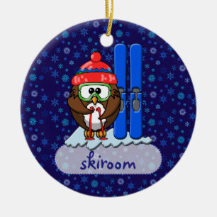 Skieruhu Keramik Ornament