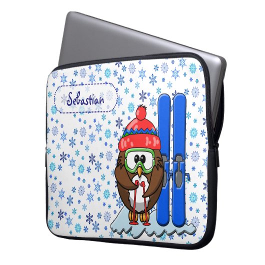 Skieruhu Laptopschutzhülle (Vorderseite Links)