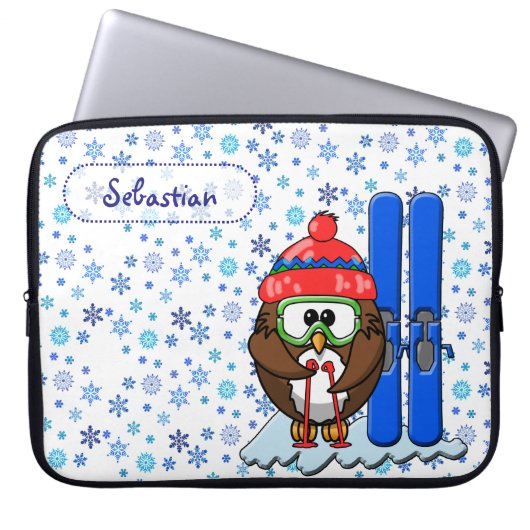 Skieruhu Laptopschutzhülle (Vorderseite)