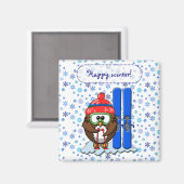 Skieruhu Magnet (Vorderseite/Rückseite)