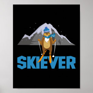 Skiever Langlauf Wintersport Biathlo Poster