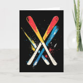 Skifahren 1 karte (Vorderseite)