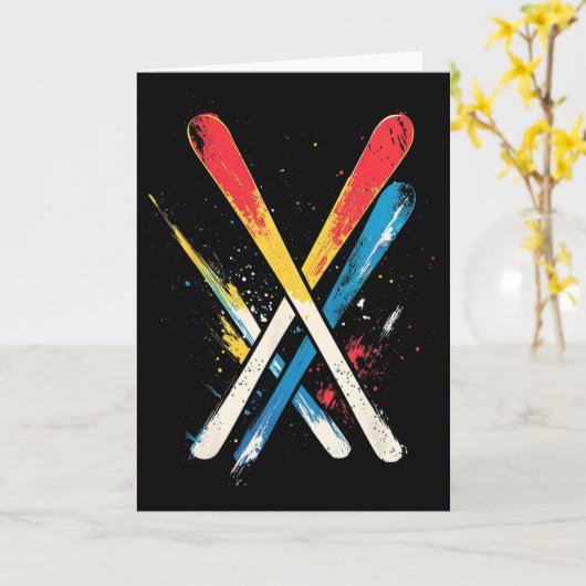 Skifahren 1 karte (Gelbe Blume)