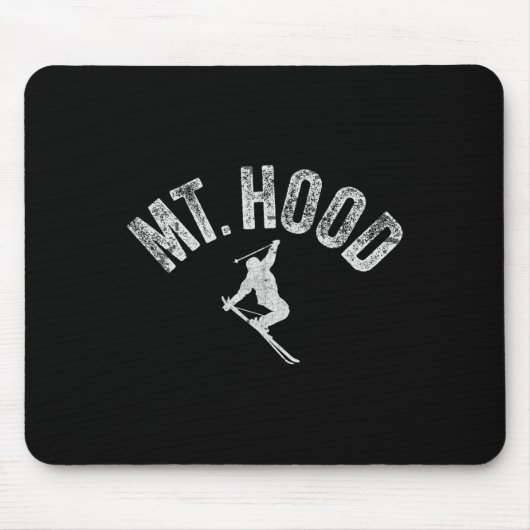 Skifahren am Mt Hood oder (Oregon) Cooler Mount Ho Mousepad (Vorne)