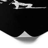 Skifahren am Mt Hood oder (Oregon) Cooler Mount Ho Poster (Ecke)