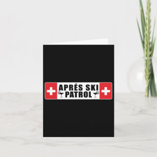 Skifahren Apres Ski Patrol Skier Wintersport Karte
