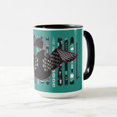 Skifahren auf Loonatic Tasse (VorderseiteRechts)