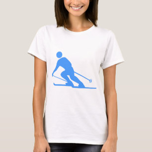 Skifahren - Baby Blue T-Shirt