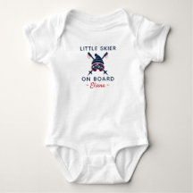 Skifahren Baby Shower Kleiner Skifahrer an Bord -