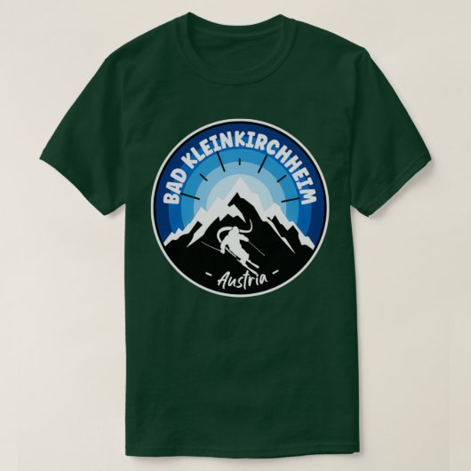 Skifahren Bad Kleinkirchheim Austria Blue T-Shirt (Design vorne)