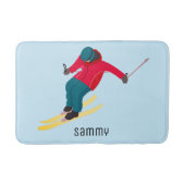 Skifahren Badematte (Vorderseite)