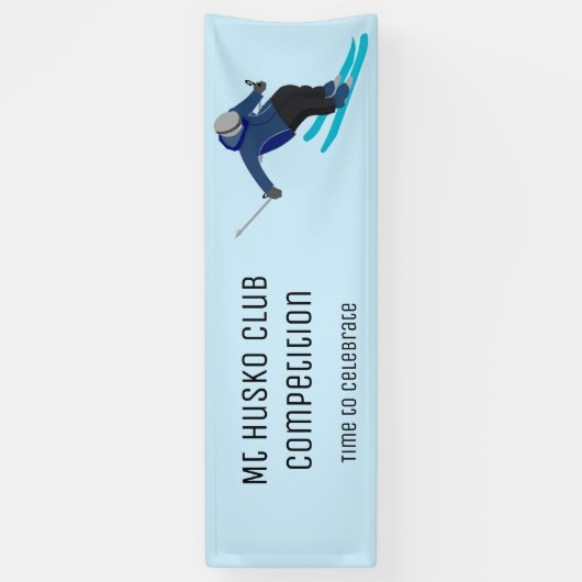 Skifahren Banner (Vertikal)