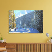 Skifahren Beauregard La Clusaz 2012 Leinwanddruck (Insitu (Wohnzimmer))