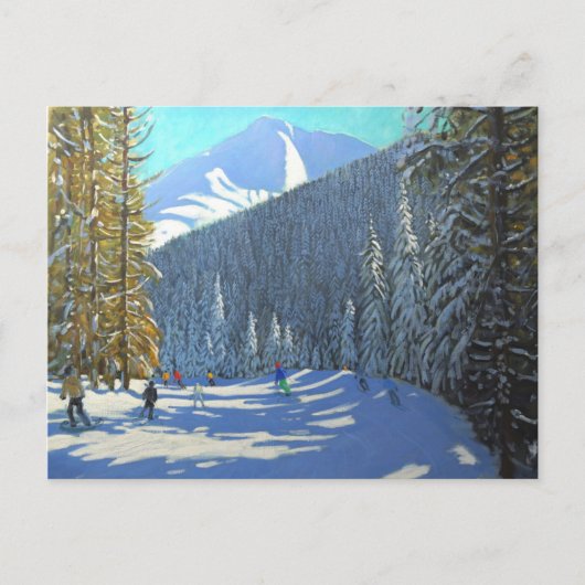 Skifahren Beauregard La Clusaz 2012 Postkarte (Vorderseite)