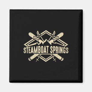 Skifahren Berge Skifahrer Abfahrt Skigebiet Steamb Magnet