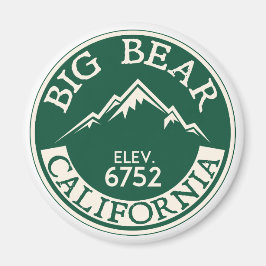 Skifahren Big Bear Lake California Magnet