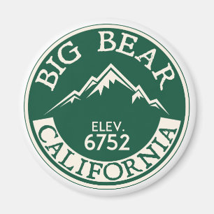 Skifahren-Big Bear See-Kalifornien-Ski-Wandern Magnet