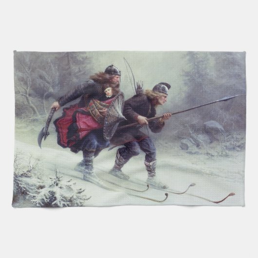 Skifahren Birchlegs überqueren den Berg Geschirrtuch (Horizontal)