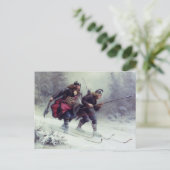 Skifahren Birchlegs überqueren den Berg Postkarte (Stehend Vorderseite)