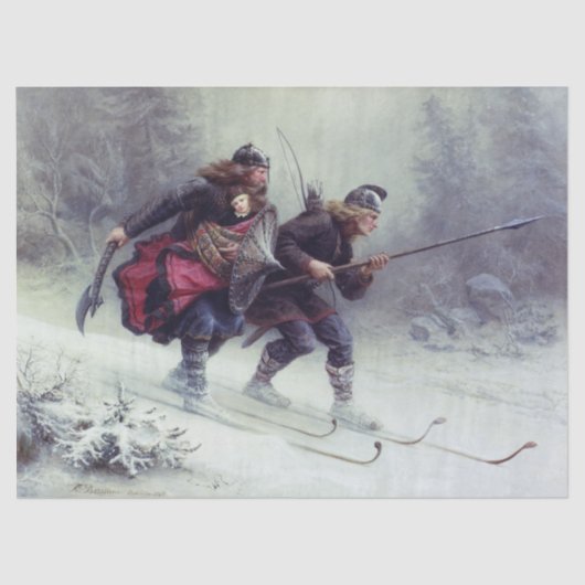 Skifahren Birchlegs überqueren den Berg Seidenpapier (Vorderseite)